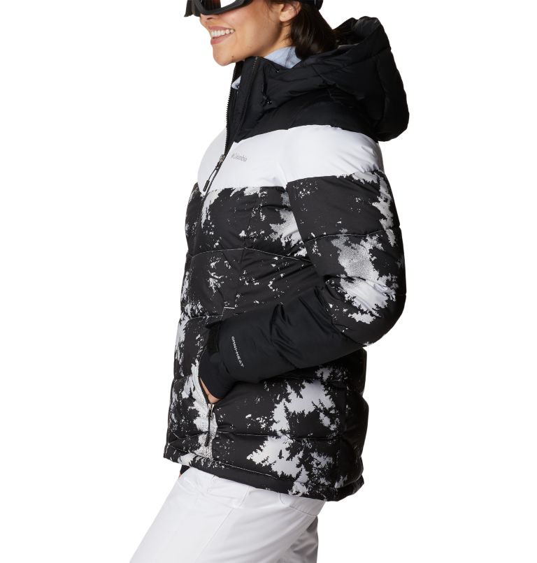Thumbnail: Women's Abbott Peak Insulated Jacket, Color: White Lookup Print, Black, White, image 3