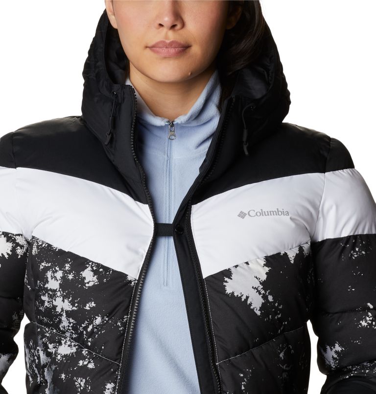 Thumbnail: Manteau isolé Abbott Peak pour femme, Color: White Lookup Print, Black, White, image 8