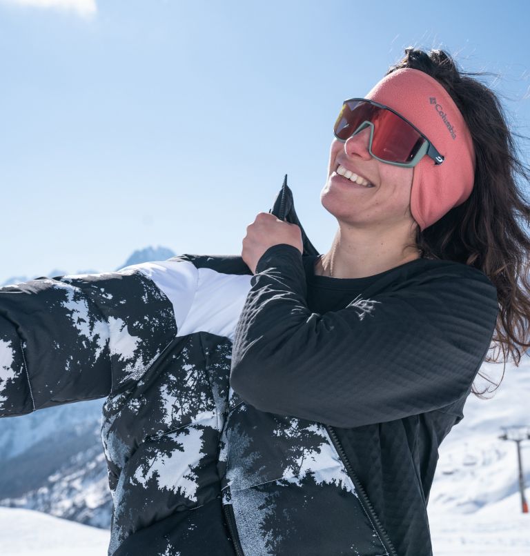 Thumbnail: Veste de ski Imperméable  isolée Abbott Peak femme, Color: White Lookup Print, Black, White, image 16