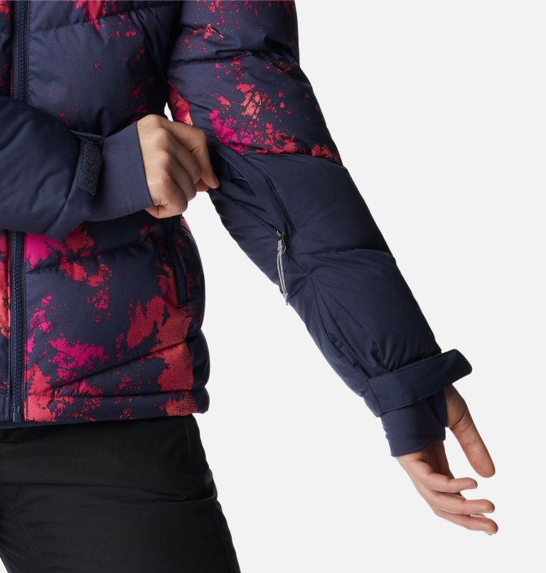 Thumbnail: Women's Abbott Peak Insulated Ski Jacket, Color: Nocturnal Lookup, Nocturnal, Neon Sun, image 10