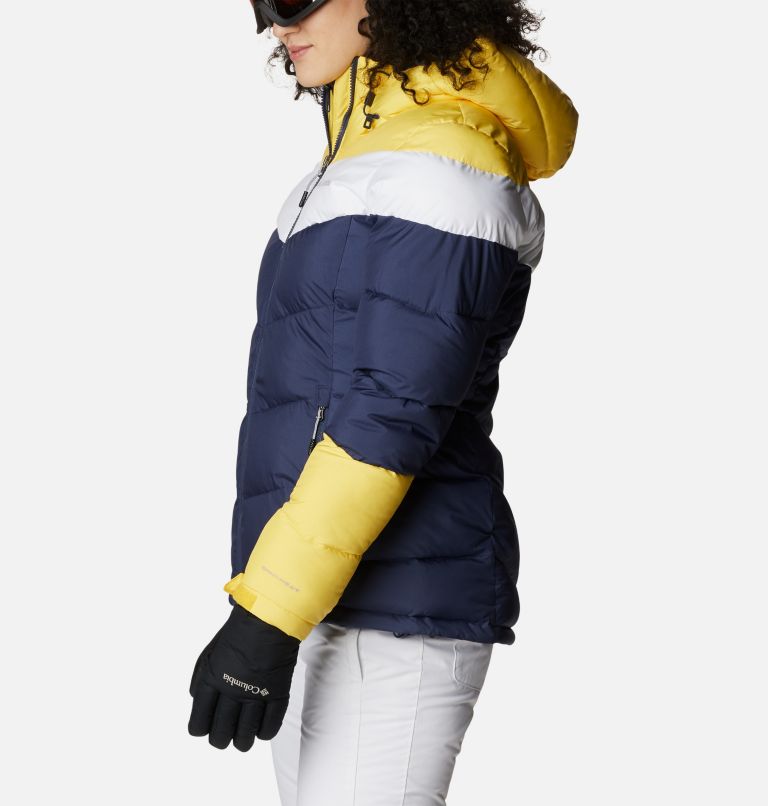 Thumbnail: Veste de ski Imperméable  isolée Abbott Peak femme, Color: Nocturnal, White, Sun Glow, image 3