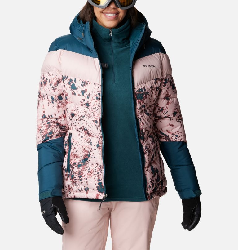 Abbott Peak Insulated Jacket | 626 | XXL, Color: Dusty Pink Flurries, Night Wave, Dsty Pk, image 9