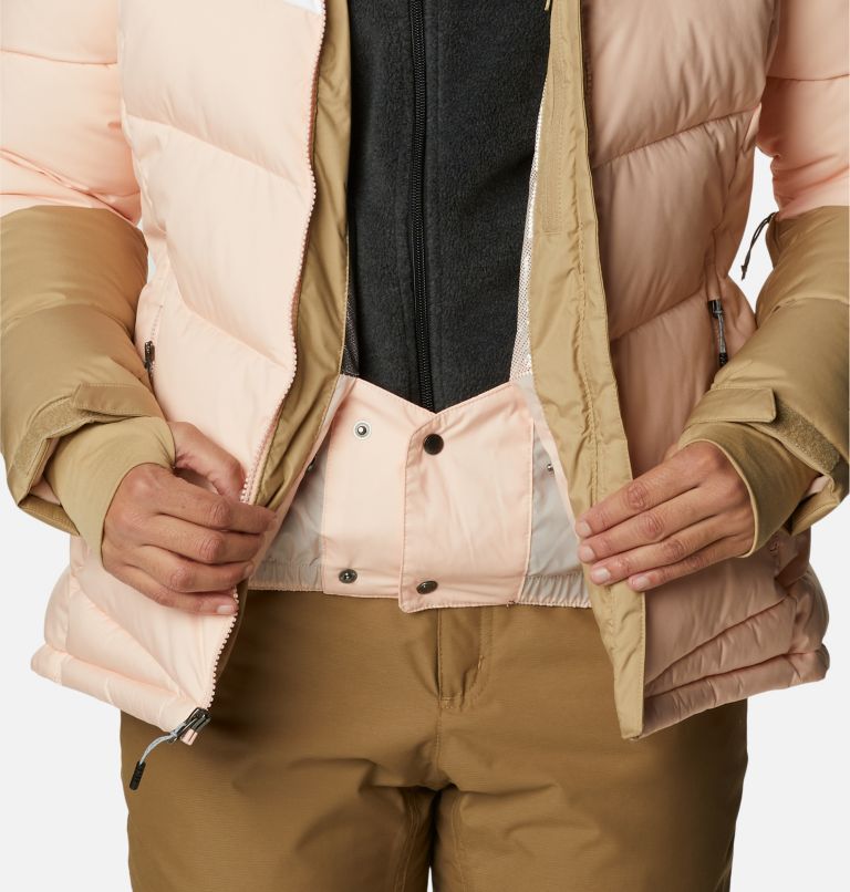 Women's Abbott Peak Insulated Jacket, Color: Peach Blossom, White, Beach, image 12