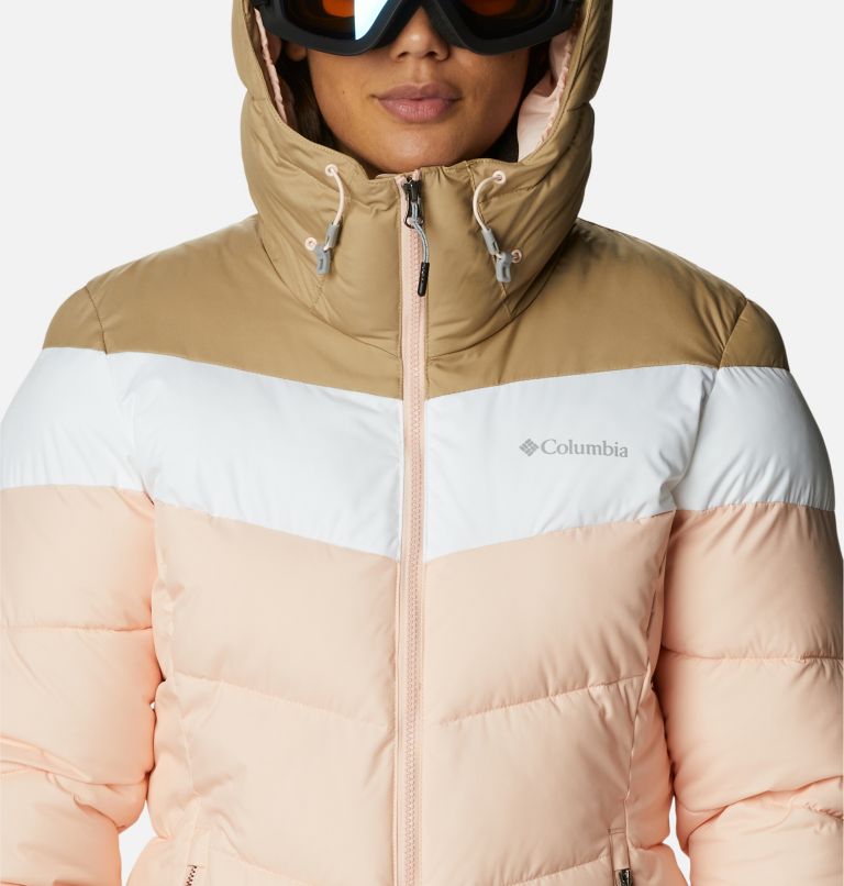 Women's Abbott Peak Insulated Jacket, Color: Peach Blossom, White, Beach, image 4