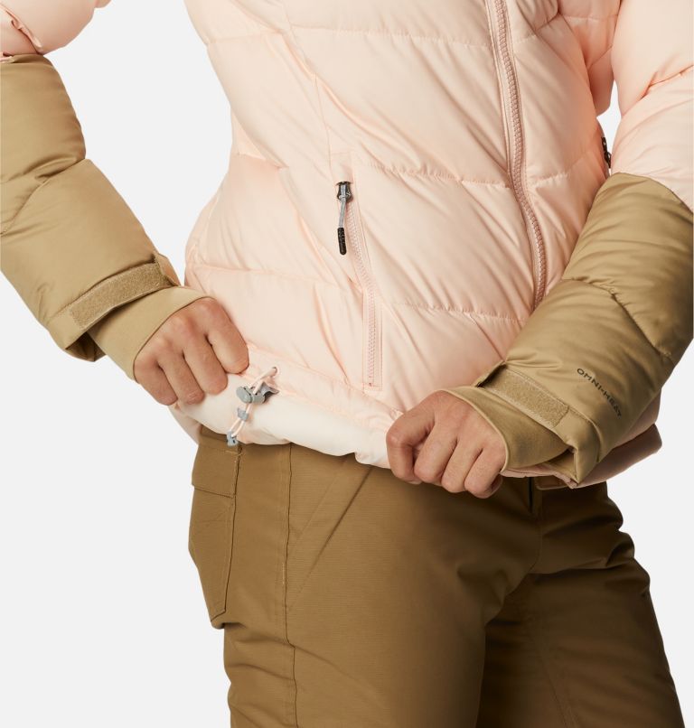 Women's Abbott Peak Insulated Jacket, Color: Peach Blossom, White, Beach, image 11