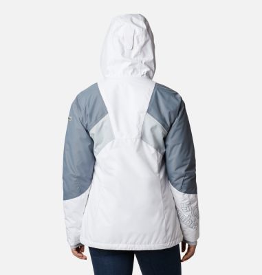 Women's Alpine Diva&trade; Insulated Ski Jacket Alpine Diva&trade; Insulated Jacket | 472 | XL, White, Grey Ash, Cirrus Grey, back