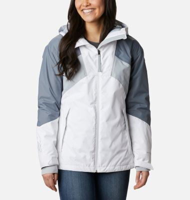 Women's Alpine Diva&trade; Insulated Ski Jacket Alpine Diva&trade; Insulated Jacket | 472 | XL, White, Grey Ash, Cirrus Grey, front