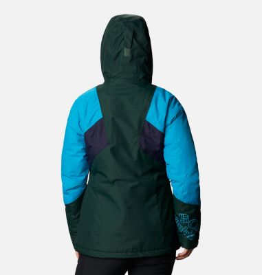 Women's Alpine Diva&trade; Insulated Ski Jacket Alpine Diva&trade; Insulated Jacket | 472 | XL, Spruce, Fjord Blue, Dark Nocturnal, back