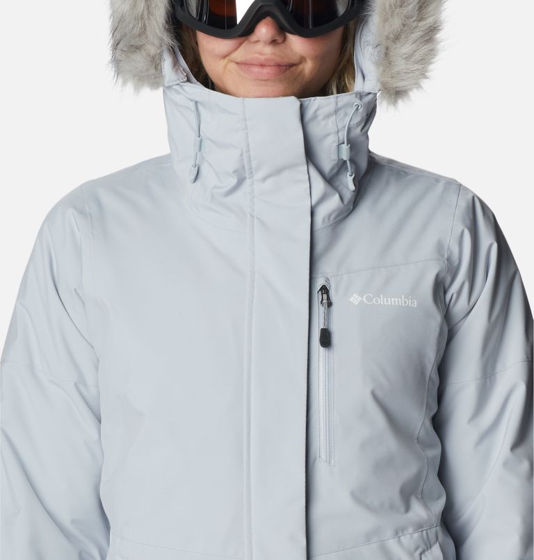 Thumbnail: Veste de Ski Imperméable Ava Alpine femme, Color: Cirrus Grey, image 4