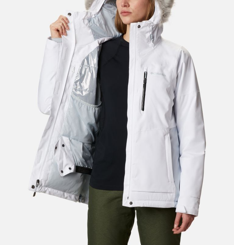 Women's Ava Alpine Insulated Jacket, Color: White, Cirrus Grey, image 5