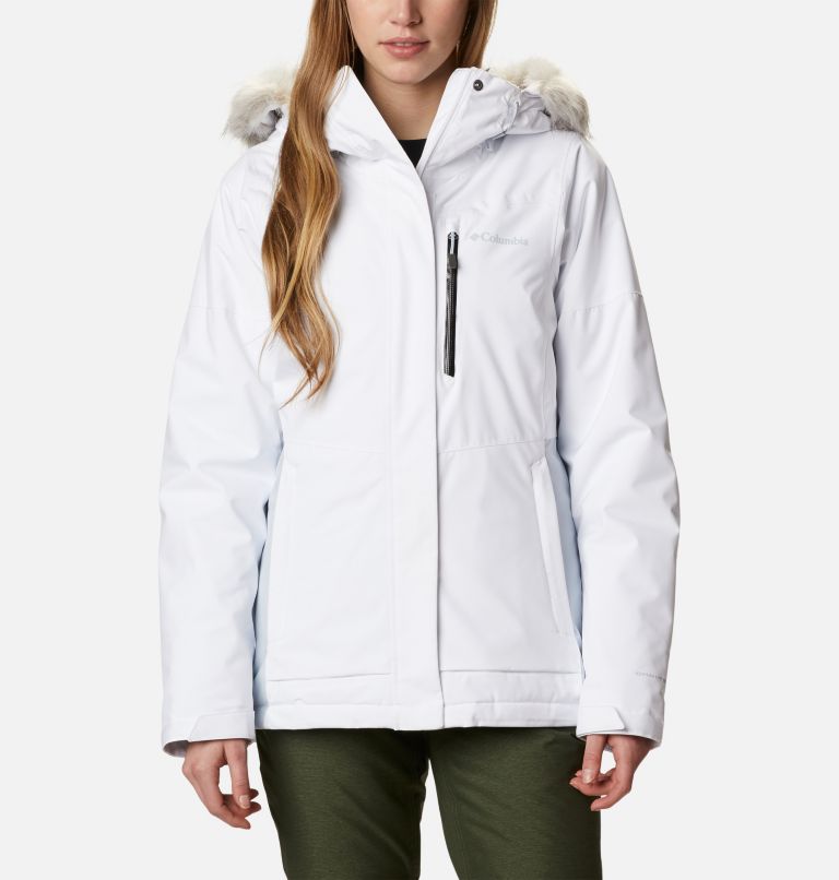 Women's Ava Alpine Waterproof Ski Jacket, Color: White, Cirrus Grey, image 1