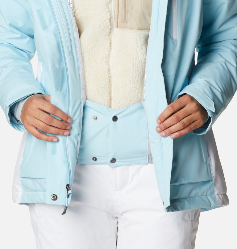 Women's Ava Alpine Insulated Jacket, Color: Spring Blue, White, image 8