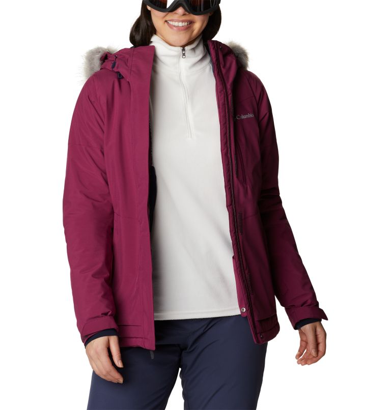 Thumbnail: Women's Ava Alpine Waterproof Ski Jacket, Color: Marionberry, image 12