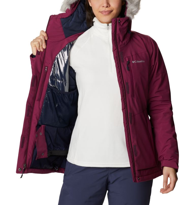 Thumbnail: Women's Ava Alpine Waterproof Ski Jacket, Color: Marionberry, image 5