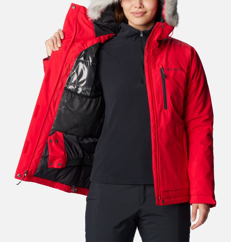 Women's Ava Alpine Waterproof Ski Jacket, Color: Red Lily, image 5