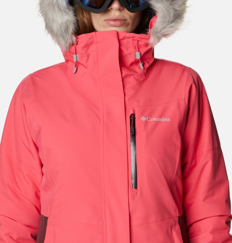 Women's Ava Alpine Insulated Jacket, Color: Bright Geranium, Malbec, image 4