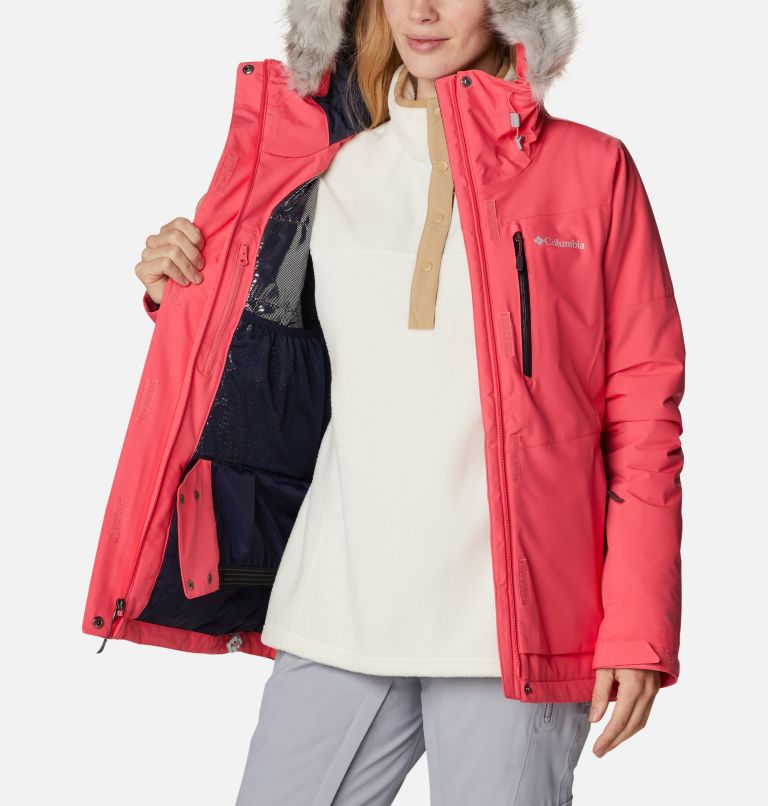 Women's Ava Alpine Insulated Jacket, Color: Bright Geranium, Malbec, image 5