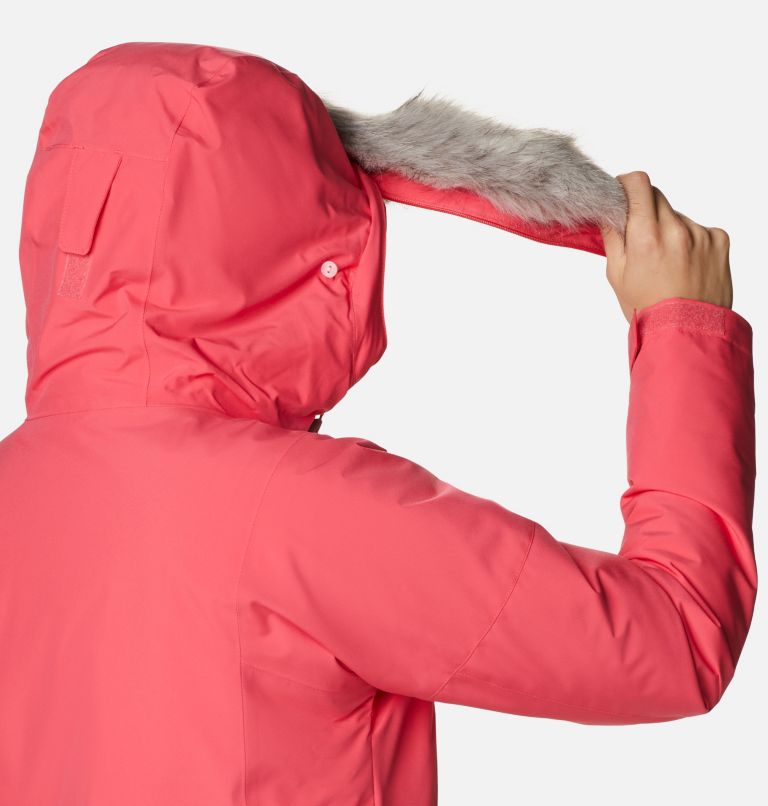 Women's Ava Alpine Insulated Jacket, Color: Bright Geranium, Malbec, image 6