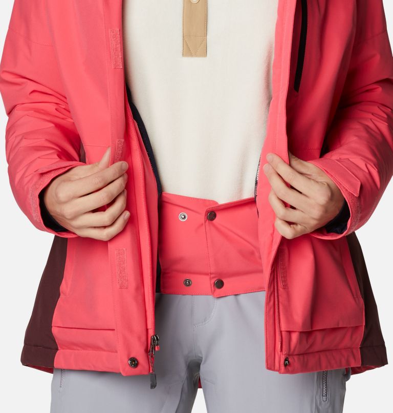 Women's Ava Alpine Insulated Jacket, Color: Bright Geranium, Malbec, image 8