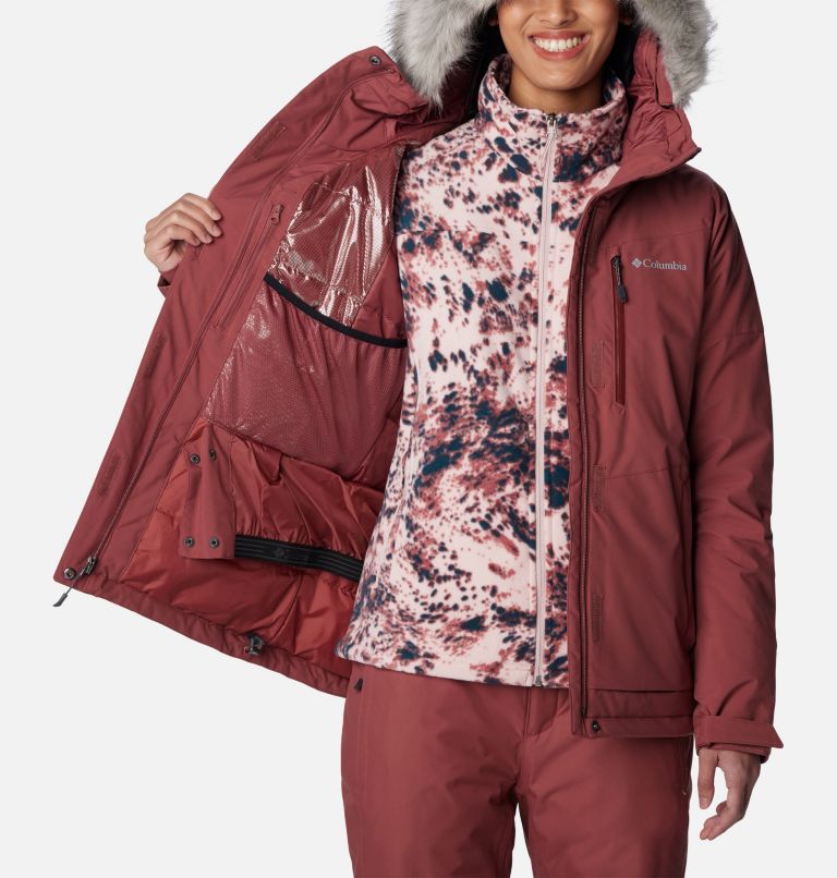 Women's Ava Alpine Waterproof Ski Jacket, Color: Beetroot, image 5