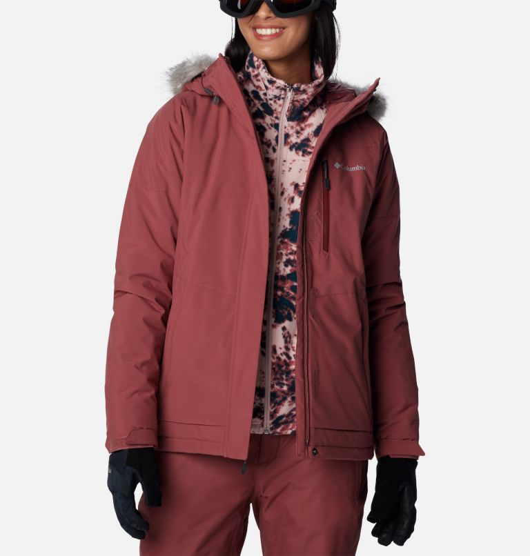Thumbnail: Veste de Ski Imperméable Ava Alpine femme, Color: Beetroot, image 9