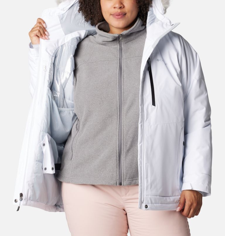 Women's Ava Alpine Insulated Jacket - Plus Size, Color: White, Cirrus Grey, image 5