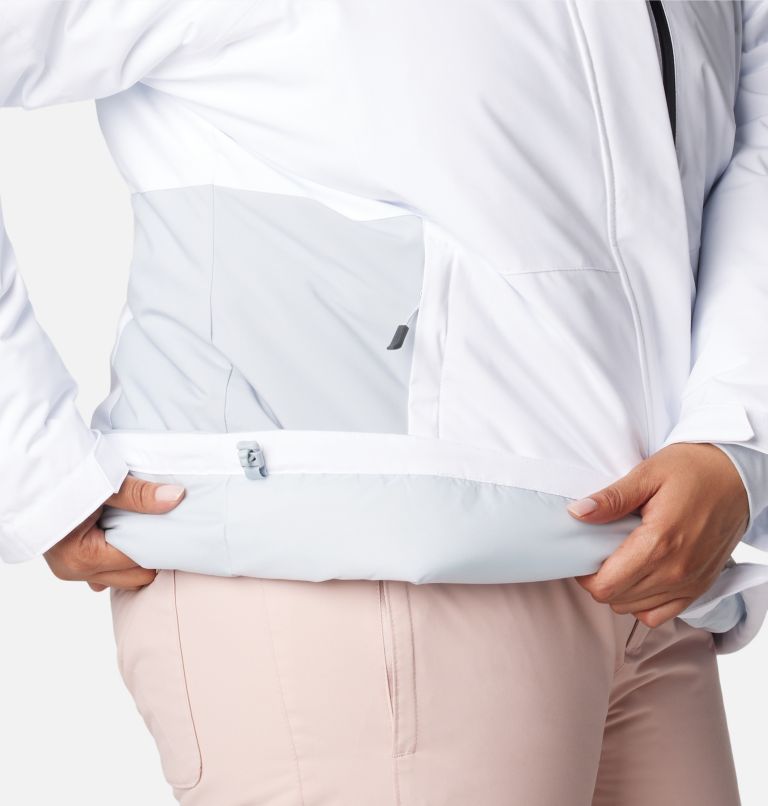 Women's Ava Alpine Insulated Jacket - Plus Size, Color: White, Cirrus Grey, image 9
