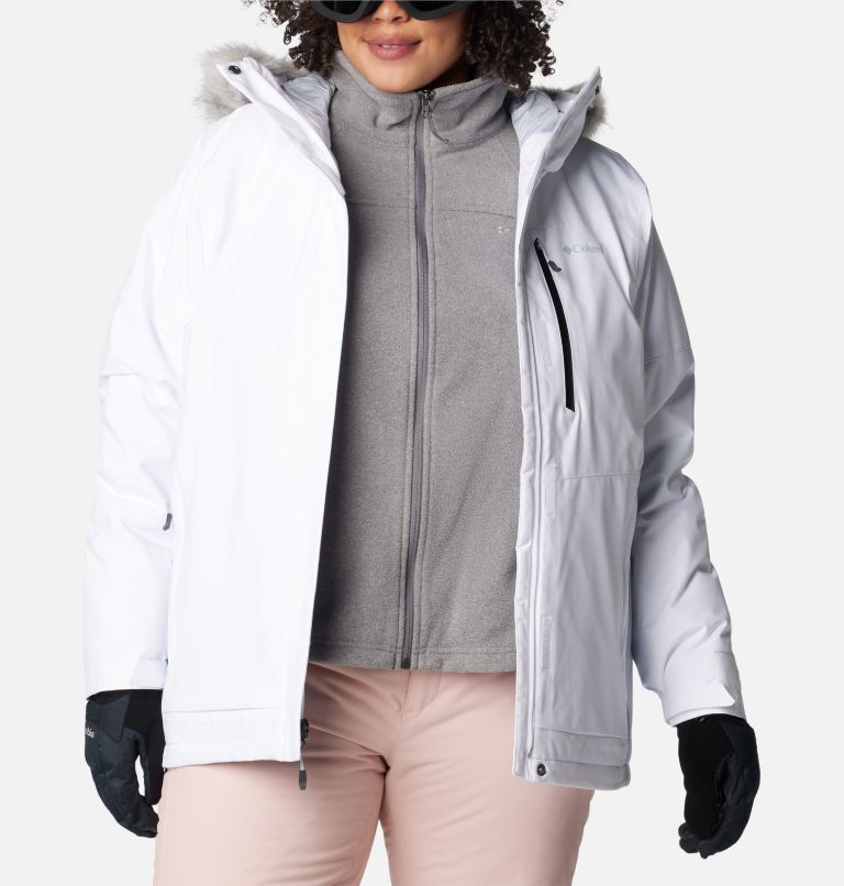 Women's Ava Alpine Insulated Jacket - Plus Size, Color: White, Cirrus Grey, image 10