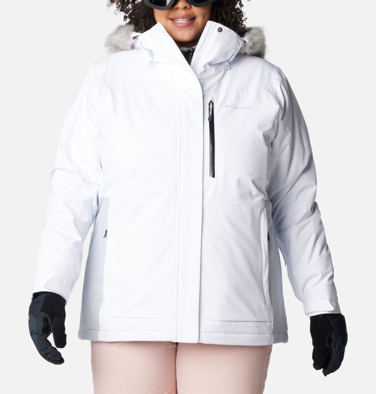 Women's Ava Alpine Insulated Jacket - Plus Size, Color: White, Cirrus Grey, image 1