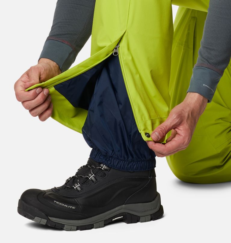 Thumbnail: Men's Powder Stash Ski Pant, Color: Bright Chartreuse, image 7