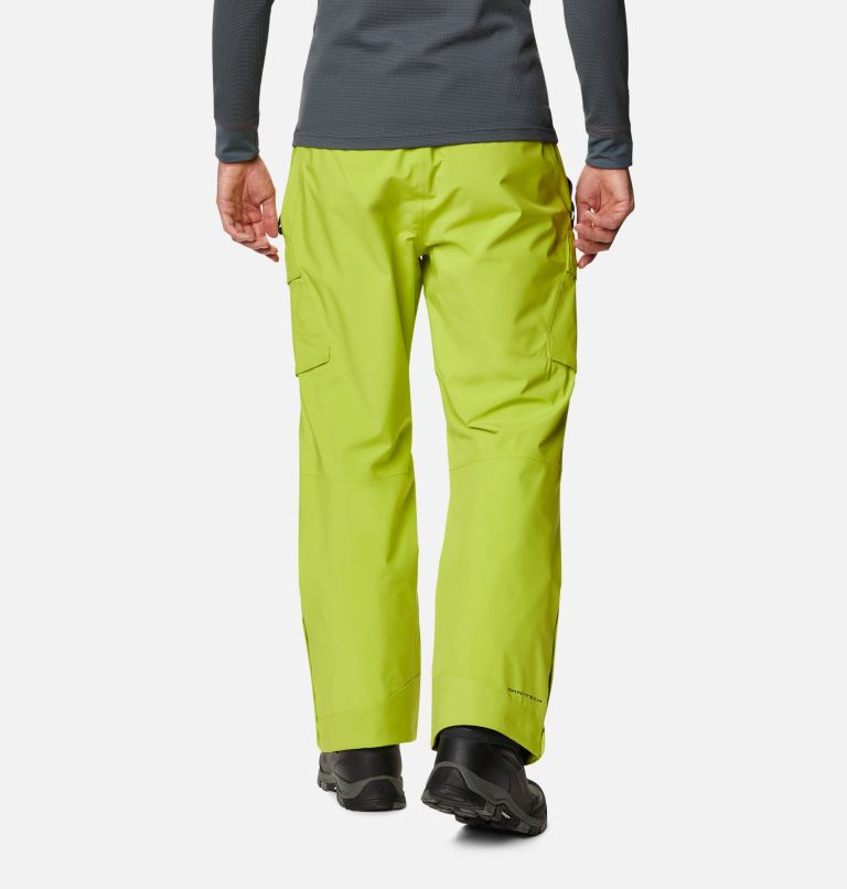 Men's Powder Stash Ski Pant, Color: Bright Chartreuse, image 2