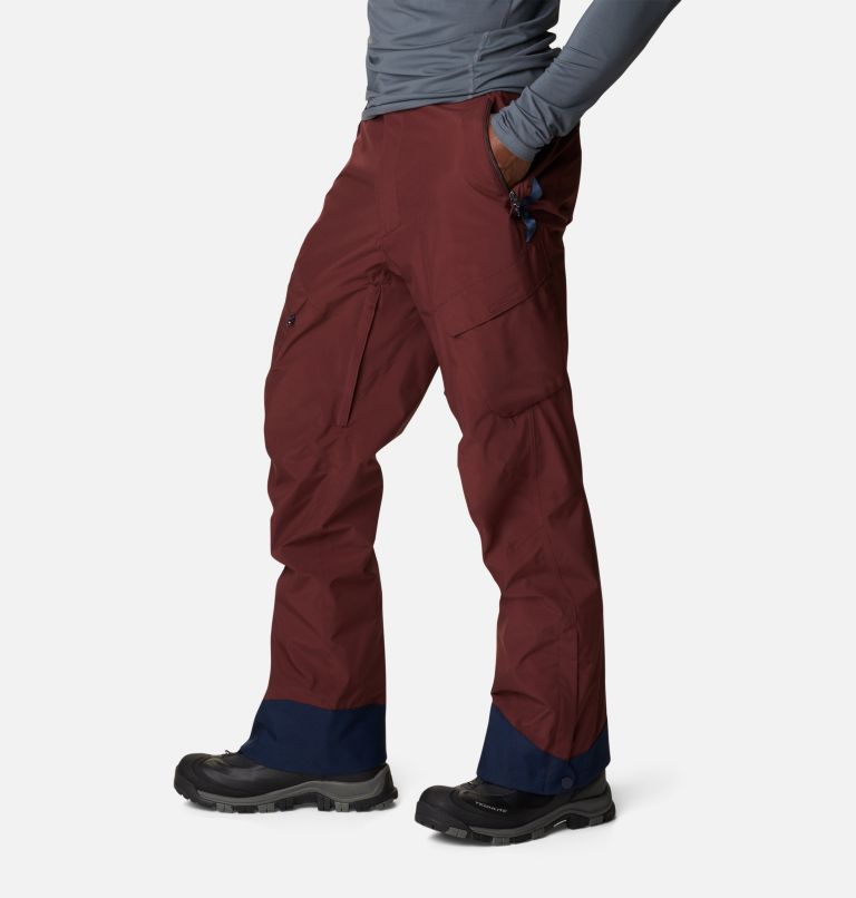 Men's Powder Stash Ski Pants, Color: Elderberry, image 3