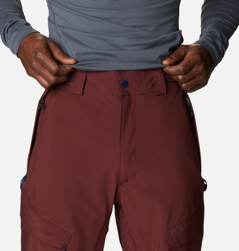 Thumbnail: Men's Powder Stash Ski Pants, Color: Elderberry, image 4