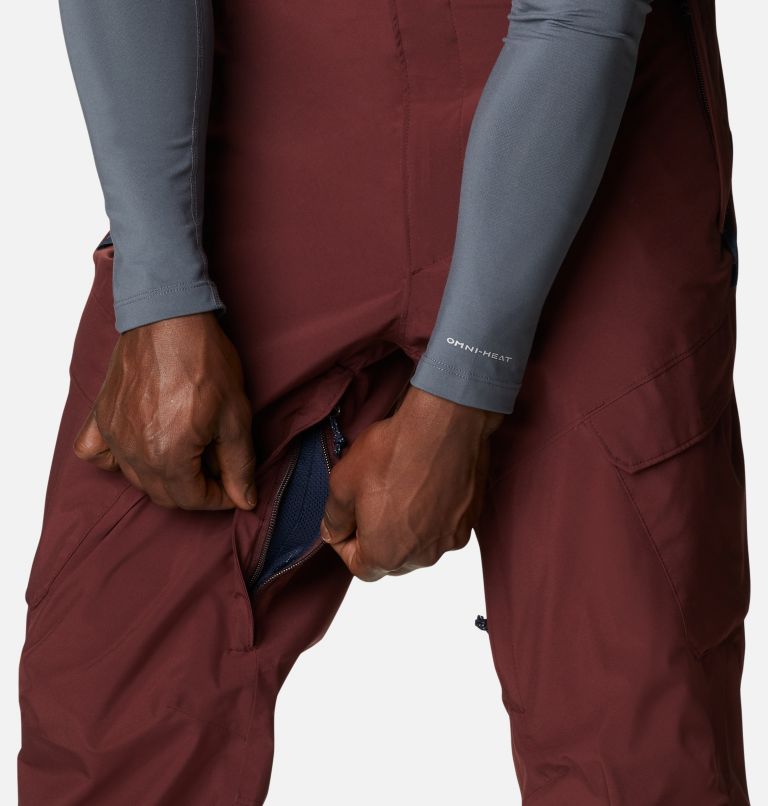 Men's Powder Stash Ski Pants, Color: Elderberry, image 9