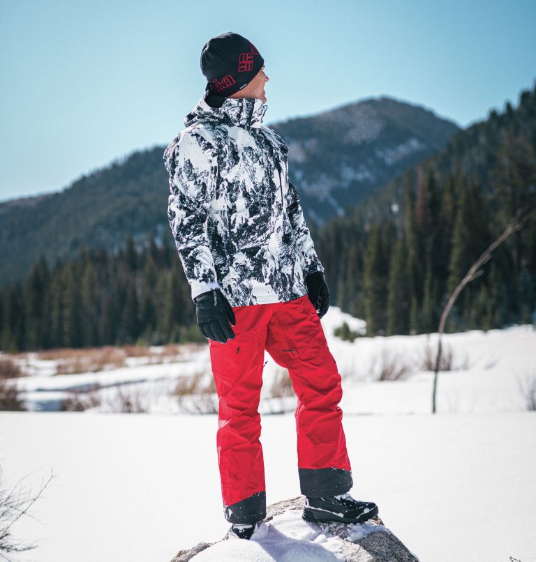 Men's Powder Stash Ski Pant, Color: Mountain Red, image 8