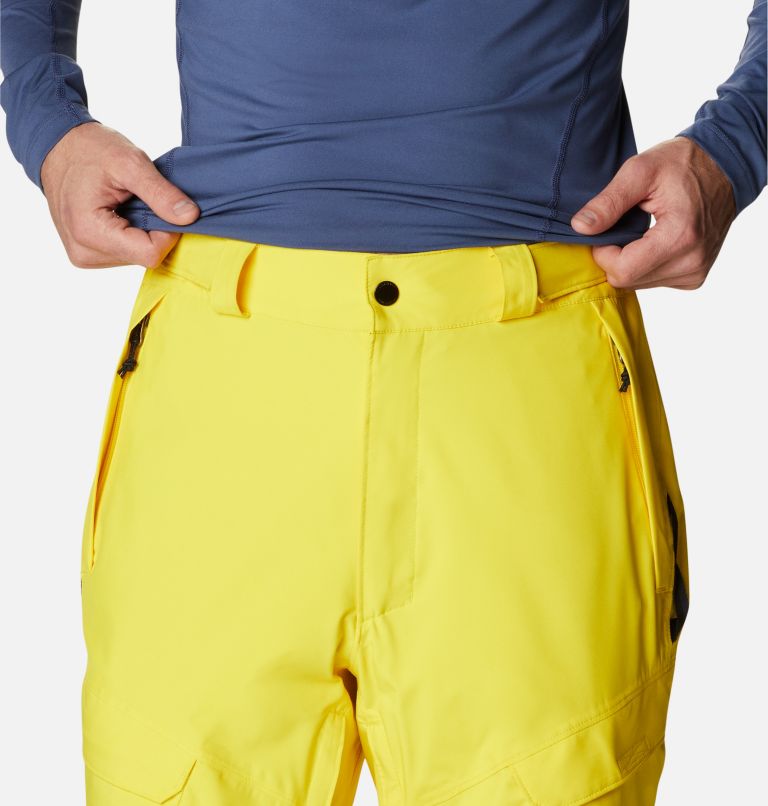 Men's Powder Stash Pants, Color: Laser Lemon, image 4