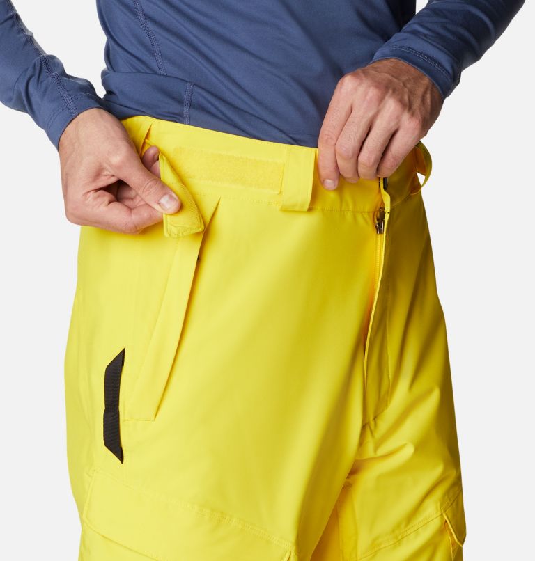 Thumbnail: Men's Powder Stash Ski Pants, Color: Laser Lemon, image 6