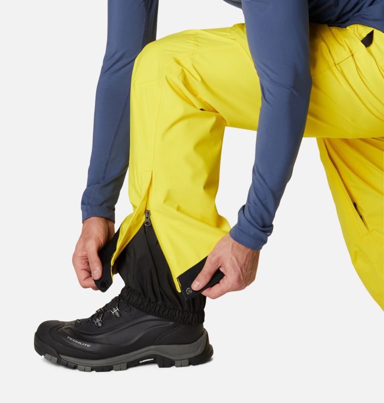 Thumbnail: Men's Powder Stash Ski Pants, Color: Laser Lemon, image 10
