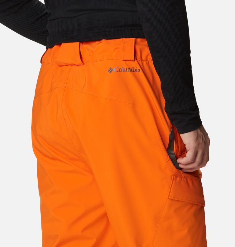 Men's Powder Stash Ski Pants, Color: Bright Orange, image 5