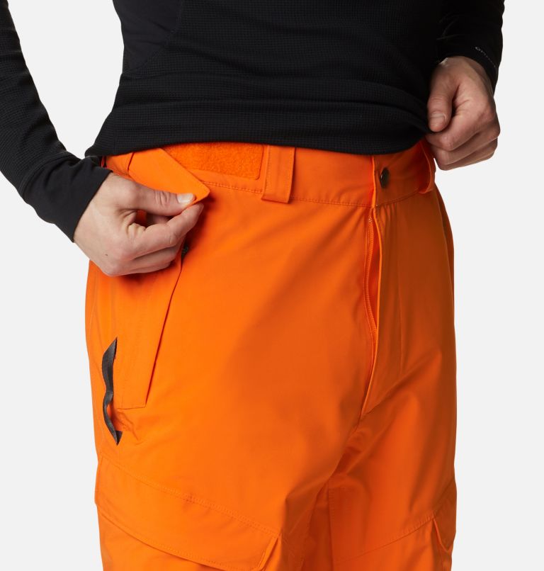 Thumbnail: Men's Powder Stash Ski Pants, Color: Bright Orange, image 6
