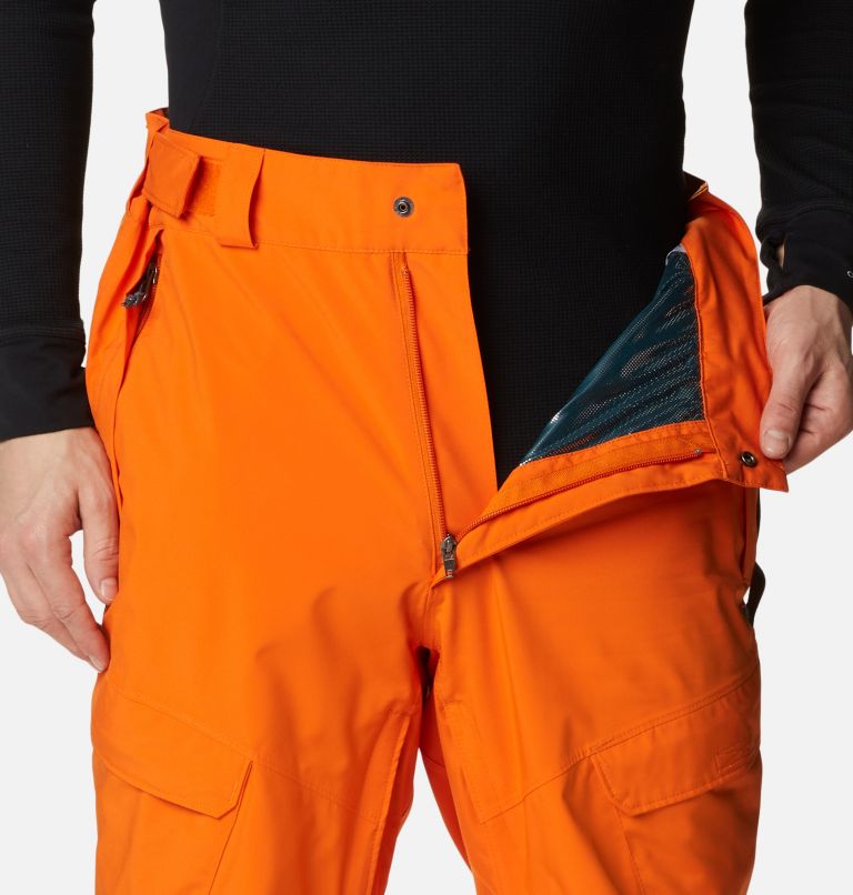 Thumbnail: Men's Powder Stash Ski Pants, Color: Bright Orange, image 7