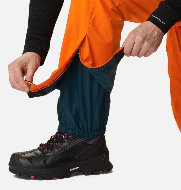 Thumbnail: Men's Powder Stash Ski Pants, Color: Bright Orange, image 10