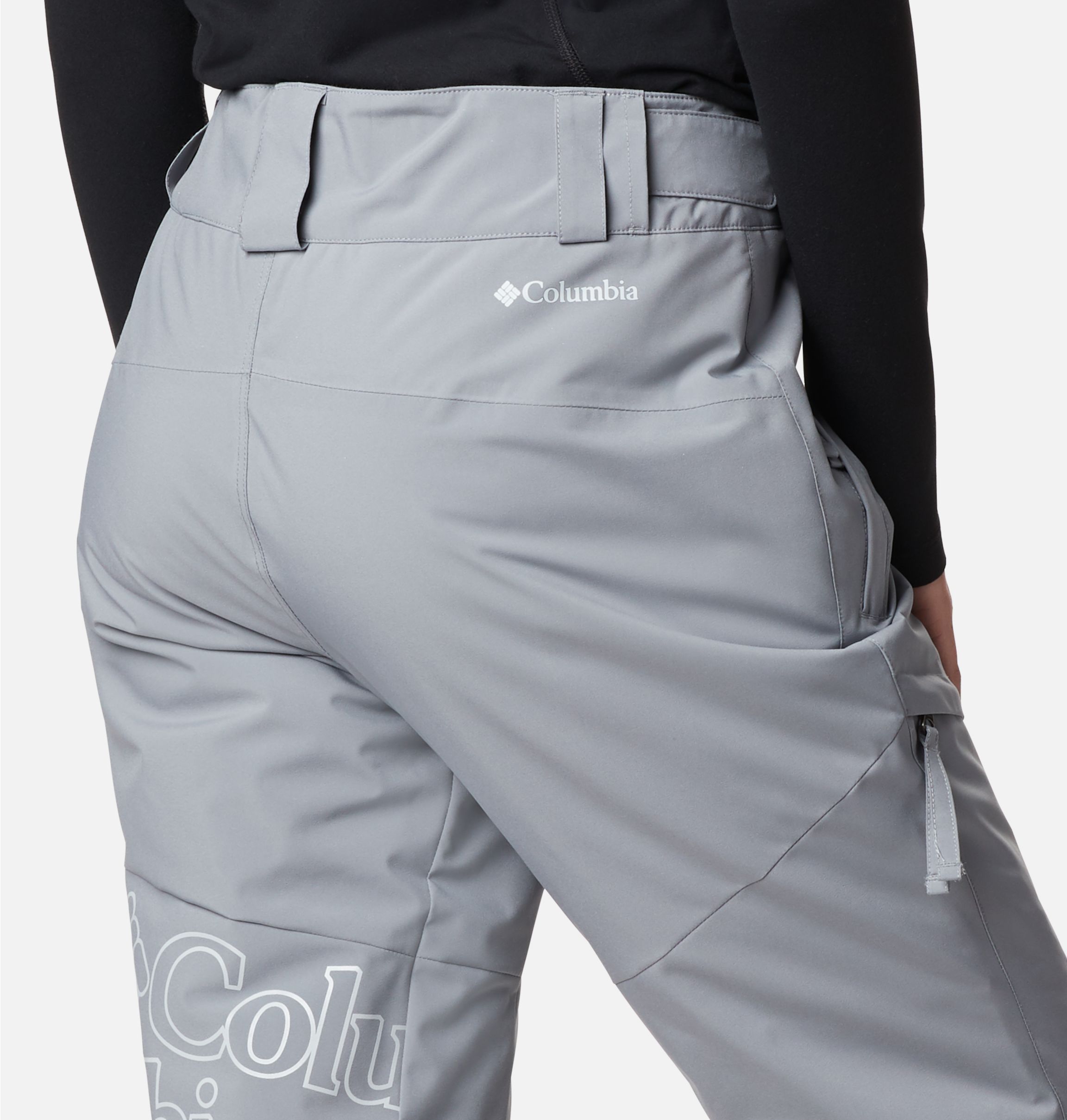 Columbia Pants Women XL Regular Gray Kick Turner Omni Heat Tech Insulated 38x31 Snow Pants