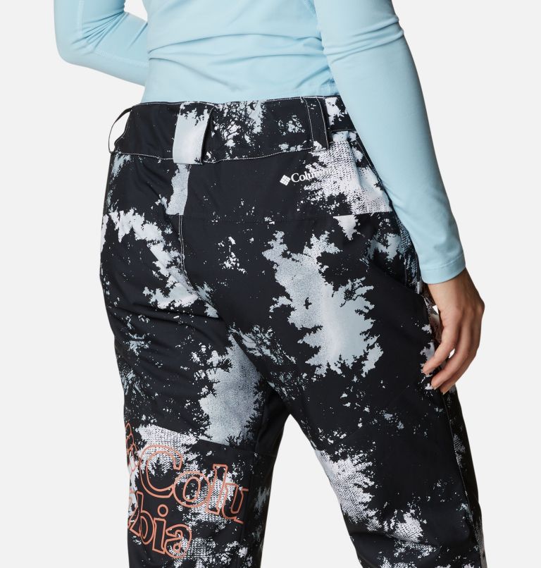Women's Kick Turner Insulated Pants, Color: White Lookup Print, image 5