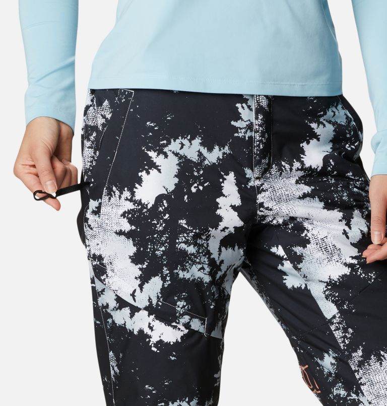 Women's Kick Turner Insulated Pants, Color: White Lookup Print, image 9
