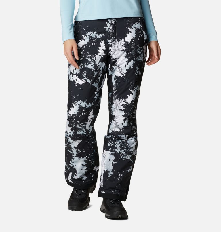 Pantalon de ski isolé Kick Turner femme, Color: White Lookup Print, image 1