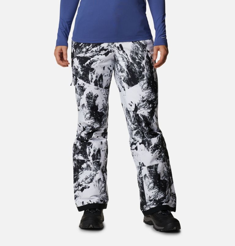 Women's Kick Turner Insulated Ski Pant, Color: White Berg Print, image 1