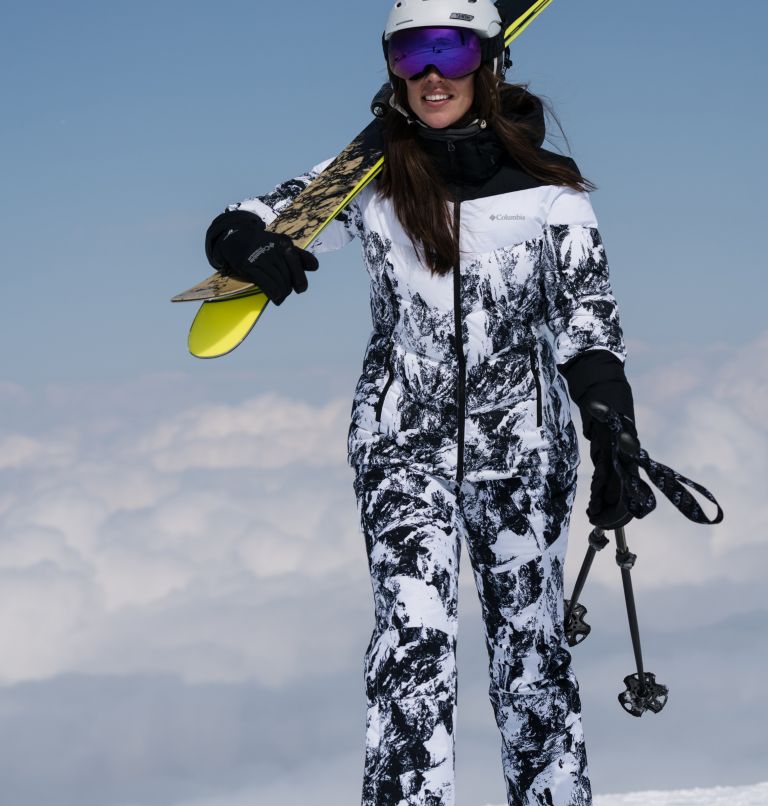 Thumbnail: Pantalon de ski isolé Kick Turner femme, Color: White Berg Print, image 12