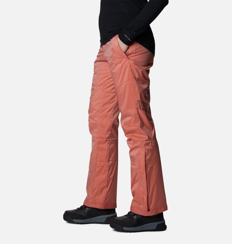 Pantalon de ski isolé Kick Turner femme, Color: Dark Coral Sheen, image 3