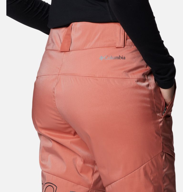 Pantalon de ski isolé Kick Turner femme, Color: Dark Coral Sheen, image 5